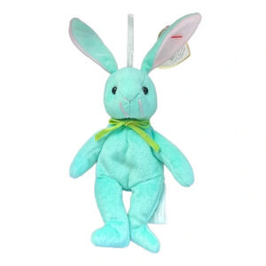 Collectible Basket Beanie Babies TY HIPPITY 2001 Retired 7 Inch Bunny Rabbit Tag